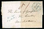 Stamp of Ireland » Postal History (Arranged alphabetically by County) Tyrone - Augher/Aughnacloy: 1846 Two folded entires