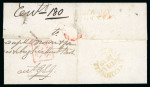Stamp of Ireland » Postal History (Arranged alphabetically by County) Cavan - Ballyconnell: 1835-39 Two folded letter sheets,
