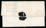Stamp of Ireland » Postal History (Arranged alphabetically by County) Clare - Miltown Malbay: 1827 (16.4) Folded entire sent