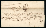 Stamp of Ireland » Postal History (Arranged alphabetically by County) Antrim: 1722 (3.2) Small neat folded entire from Antrim