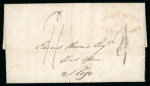 Stamp of Ireland » Postal History (Arranged alphabetically by County) Dublin - Kingstown: 1823 (30.7) Folded entire sent