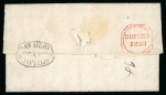 Stamp of Ireland » Postal History (Arranged alphabetically by County) Dublin - Kingstown: 1823 (30.7) Folded entire sent
