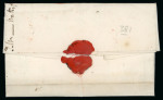 Stamp of Ireland » Pre-Stamp Postal History » Independant Post Office Period - 1784-1831 1828 (12.7) Folded entire from London and carried by