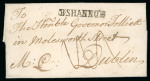 Stamp of Ireland » Postal History (Arranged alphabetically by County) Donegal - Ballyshannon: 1764-71 Two folded covers sent