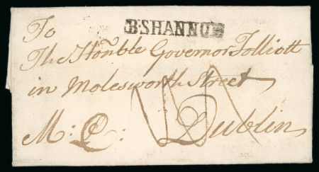 Stamp of Ireland » Postal History (Arranged alphabetically by County) Donegal - Ballyshannon: 1764-71 Two folded covers sent