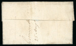 Stamp of Ireland » Postal History (Arranged alphabetically by County) Dublin - Kingstown: 1823 (30.7) Folded entire sent