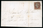 Stamp of Ireland » GB Used In Ireland 1841 (12.9) Folded cover from Tullow (County Carlow)