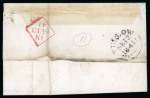Stamp of Ireland » GB Used In Ireland 1841 (12.9) Folded cover from Tullow (County Carlow)