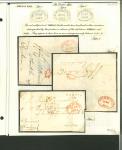 Stamp of Ireland » Pre-Stamp Postal History » Unified Post Period - 1827-1839 1825-29 The Cashel Mail: Three folded entires sent