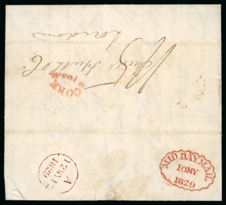 Stamp of Ireland » Pre-Stamp Postal History » Unified Post Period - 1827-1839 1825-29 The Cashel Mail: Three folded entires sent