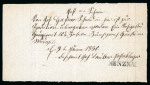 Stamp of Switzerland / Schweiz » Vorphilatelie Schweiz 1850, Not-Postschein von Menznau nach Russwil