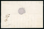 Stamp of Switzerland / Schweiz » Orts-Post und Poste Locale 1851, Poste Locale mit Kreuzeinfassung, 2 Einzelmarken auf Brief