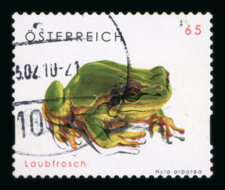 Stamp of Austria » 2nd. Republic 2008, Selbstklebende Briefmarken 'Tierschutz', 65c