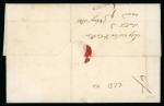Stamp of Ireland » GB Used In Ireland 1841 (12.9) Folded cover from Tullow (County Carlow)