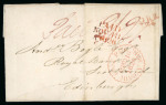 Stamp of Ireland » GB Used In Ireland 1841 (12.9) Folded cover from Tullow (County Carlow)