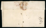 Stamp of Ireland » GB Used In Ireland 1841 (12.9) Folded cover from Tullow (County Carlow)