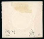 Stamp of Egypt » Postal Stationery 1914 1m scarlet, die proof on thick laid paper, plus