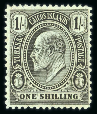 Stamp of Turks and Caicos Islands 1909 Wmk Mult Crown CA group of watermark varieties (4)