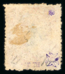 Stamp of Turks and Caicos Islands 1881 '4' on 1d dull red, 2 unused examples (without gum) with surcharge types 29 and 28