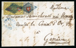 Stamp of Switzerland / Schweiz » Orts-Post und Poste Locale 1851, Poste Locale mit Kreuzeinfassung in Mischfrankatur mit Rayon II im waagerechten Paar