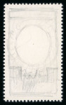 Stamp of Egypt » 1936-1952 King Farouk Definitives  » Essays 1936 Essays for the Young Farouk Portrait: Stamp-sized pencil drawing on a perforated card for the £E1 value