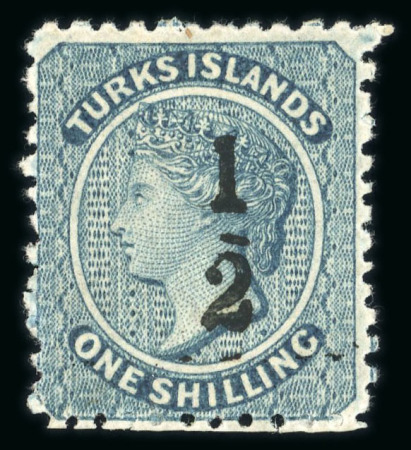 Stamp of Turks and Caicos Islands 1881 group of mint or unused surcharges on a Hagner