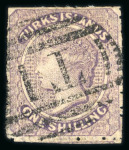 Stamp of Turks and Caicos Islands 1867-95 range of QV issues on pages, in old auction folders, on cards etc