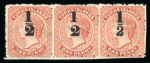 Stamp of Turks and Caicos Islands 1881 substantial collection of the surcharge issues neatly presented and (in most cases) identified on Hagners in a binder