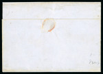 Stamp of Switzerland / Schweiz » Rayonmarken » Rayon III (grosse Ziffer) 1853, Rayon III grosse Wertziffern, 2 Einzelmarken auf Brief