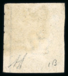 Stamp of Great Britain » 1840 1d Black and 1d Red plates 1a to 11 1840 1d black pl.1b AL with clear to enormous margins (at top and right), crisply struck black MC, a superb example.