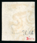 Stamp of Great Britain » 1840 1d Black and 1d Red plates 1a to 11 1840 1d black pl.1b KL with 4 margin and red MC. Fine.