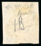 Stamp of Great Britain » 1840 1d Black and 1d Red plates 1a to 11 1840 1d black pl.1b group of 12 fine 4 margin examples on card, each with red MC.