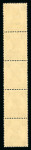 Stamp of Indian States » Patiala 1941-46 9p green, opt type 7 in vertical strip of 5 mint with large part original (lightly toned as typical) gum, the lower pair (which is NH) showing variety 'Vert pair,