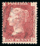 Stamp of Cyprus 1878-80 GB 1/2d rose pl. 15 and 1d red pl. 202 each with '969' postamark of Nicosia. (S. G. £775).