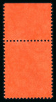 Stamp of Cyprus 1921-23 Wmk Mult Crown CA £1 purple and black on red upper marginal plate 1 NH