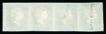 Stamp of Great Britain » 1841 2d Blue 1841 2d blue pl.3 MG-MJ strip of four with Norwich distinctive Maltese cross