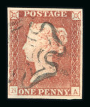 Stamp of Great Britain » 1840 1d Black and 1d Red plates 1a to 11 1840 1d black pl.5 NA state I and II, and 1d red-brown pl. 5 NA state II and III used