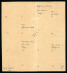 Stamp of India » 1854 Lithographs 1854 1/2a blue die II a spectacular block of 16 (4x4) stamps with retouches