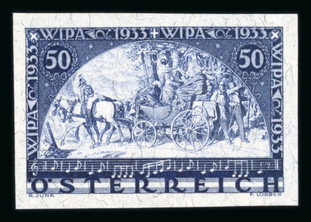 Stamp of Austria » 1st. Republic 1933 Austria Österreich WIPA Blockmarke ungezähnt