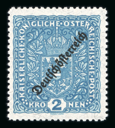 Stamp of Austria » Deutsch-Österreich Austria Österreich 2K Deutschösterr. LZ 11 1/2 postfr.