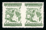 Stamp of Austria » 1st. Republic Austria Österreich 1925/27 Ziffernserie 1S waagr. Paar mit UNGEZ. Mitte