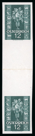 Stamp of Austria » 1st. Republic Austria Österreich 1937 Glückwunschmarken ungezähnte Zwischenstege **