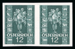 Stamp of Austria » 1st. Republic Austria Österreich 1937 Glückwunschmarken ungezähnt **