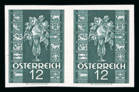 Stamp of Austria » 1st. Republic Austria Österreich 1937 Glückwunschmarken ungezähnt **