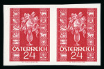 Stamp of Austria » 1st. Republic Austria Österreich 1937 Glückwunschmarken ungezähnt **