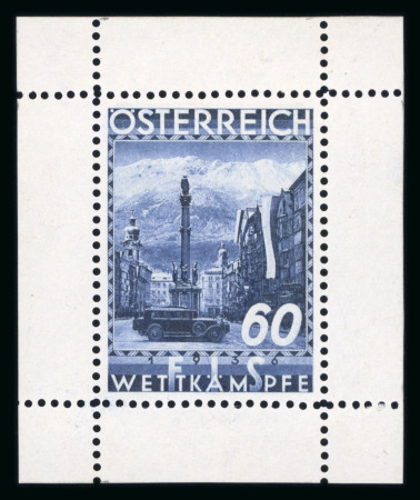 Stamp of Austria » 1st. Republic Austria Österreich 1936 FIS II in Probekleinbogen