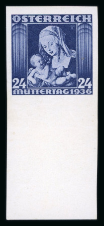 Stamp of Austria » 1st. Republic Austria Österreich 1936 Muttertag ungezähnt