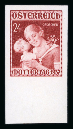 Stamp of Austria » 1st. Republic Austria Österreich Muttertag 1937 ungezähnt