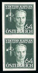 Stamp of Austria » 1st. Republic Austria Österreich 1936 Erfinder in UNGEZÄHNTEN PAAREN, postfr.