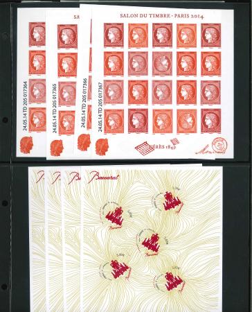Stamp of France » Émissions à partir de 1900 2014-2019, feuillet Salon du Timbre 2014 Y&T n° F4871,